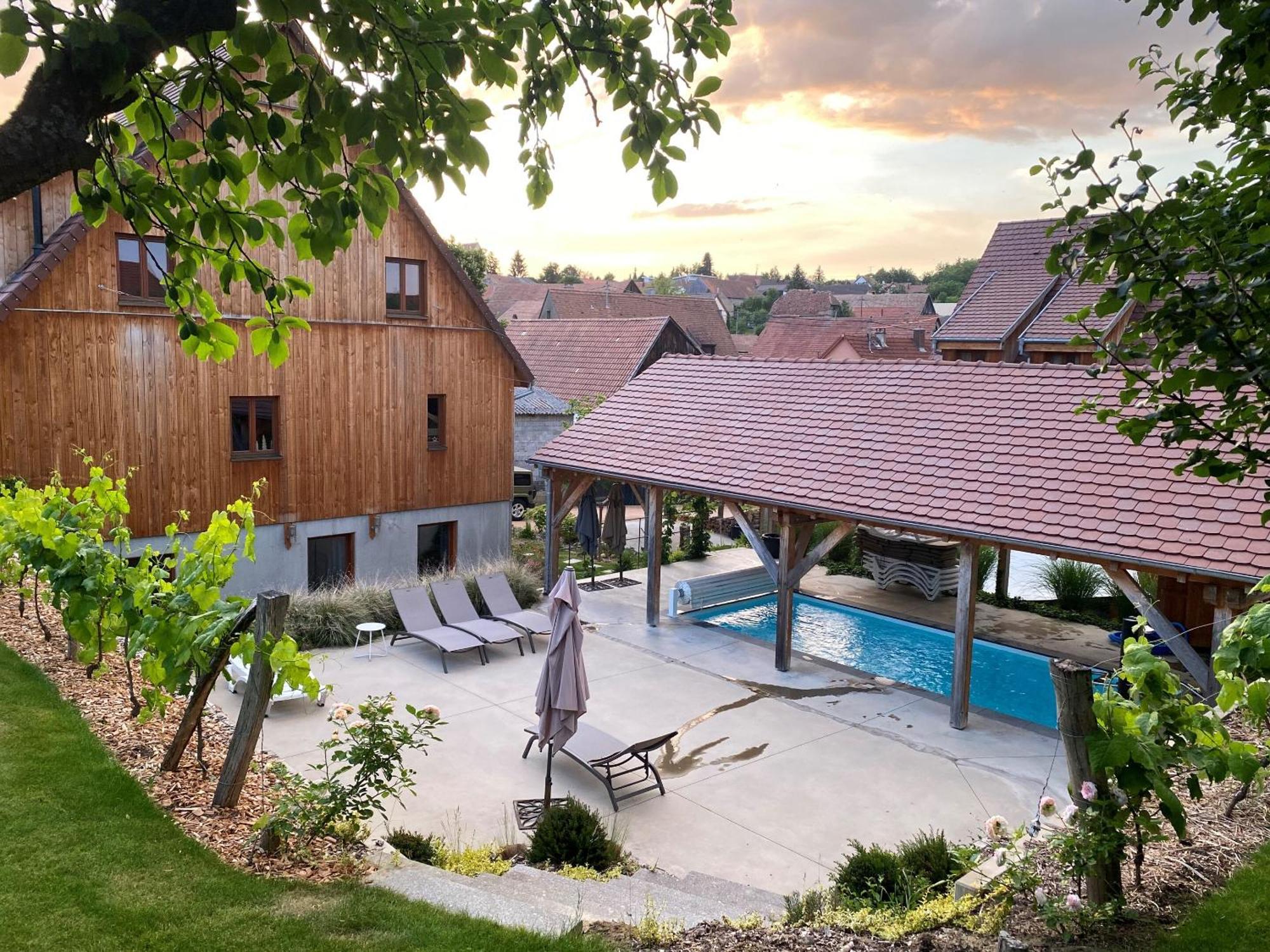 Les Granges Modernes Villa Bruebach Oda fotoğraf